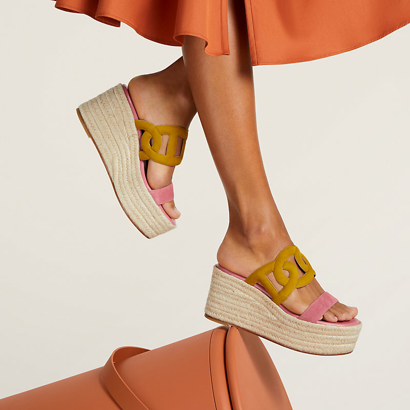 Ithea 30 espadrille - Green | Hermès UK